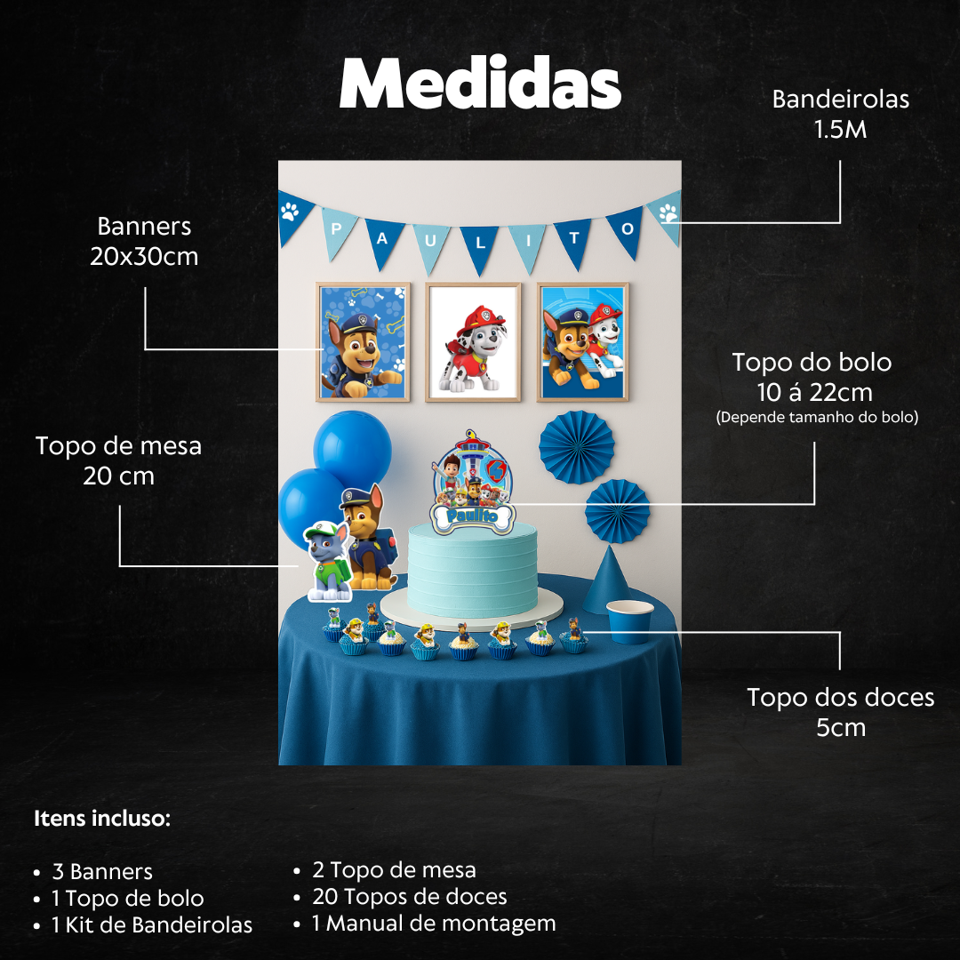 Medidas do kit RAVI.